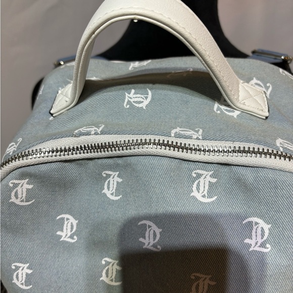 Juicy Couture Blue / White Backpack w/ White Coin Case main image 11